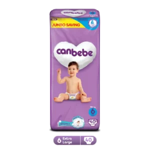 Canbebe Jumbo X Large Size 6 Pack Diapers (40PCS)