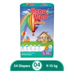 Bona Papa Magic Diapers - New Jumbo Pack - Large Size 4 - 54 Pcs