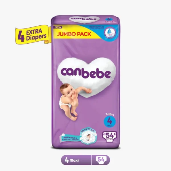 Canbebe Jumbo Maxi (Size4, 7-18KG,54 Pieces)