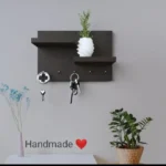 Stylish Key Holder Shelf with 5 Hooks for Home Decor