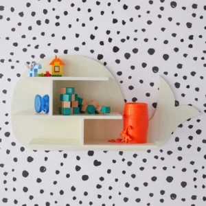 Whale Kids Bedroom Wall Floating Shelve Decor